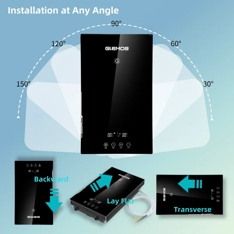New Arrival 7KW Tankless Electric Hot Water Heater for Shower Kitchen Bathroom Whole House Chauffe Eau Electrique