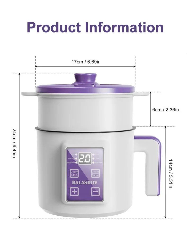 220V Smart Electric Rice Cooker Household Multicooker Steamer Double Layer Rice Cooker Auto Rice Cooker Appliances for Kitchen