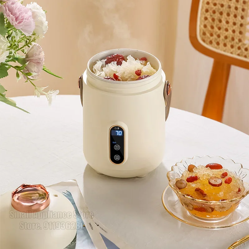 New Mini Rice Cooker Small 600ML Electric Cooker Multifunctional Electric Cooking Pot 12H Reservation Mini Hot Pot For Dormitory