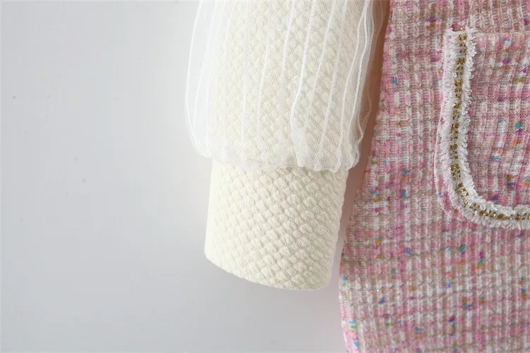 9 Months To 3 Years Old Spring And Autumn New Sweet Bow Baby Girl Dress, Princess Style Children'S Long Sleeved Clothes