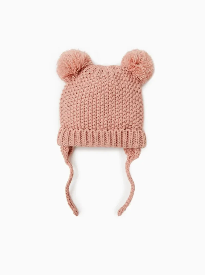 2024 baby girl and baby boy child children's spring autumn winter Solid knitted hat and knitted infinity scarf