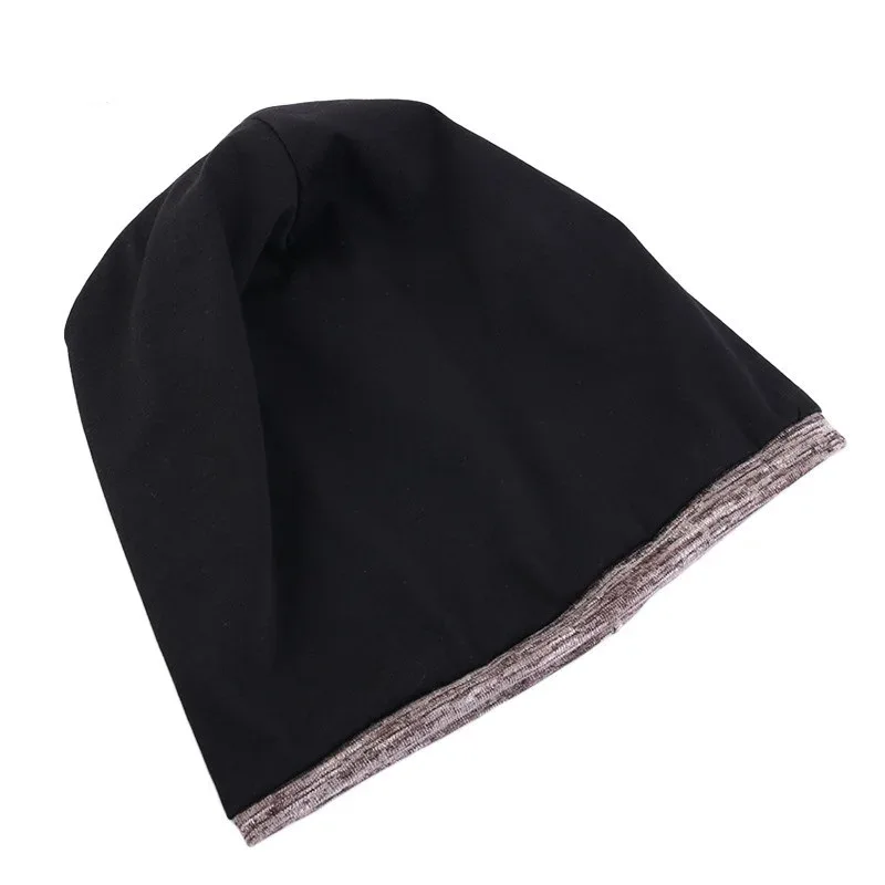 Spring Autumn Double Fabric Hats For Adult Cashmere-like Skullies & Beanies