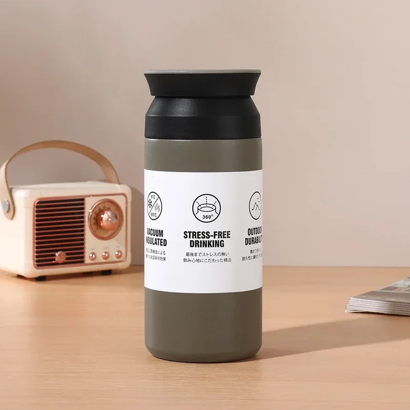 500ml Stainless Steel Thermos Cups Coffee Mug Insulated Water Bottle Thermal Tumbler Vacuum Flask Portable Hot and Cold Cup