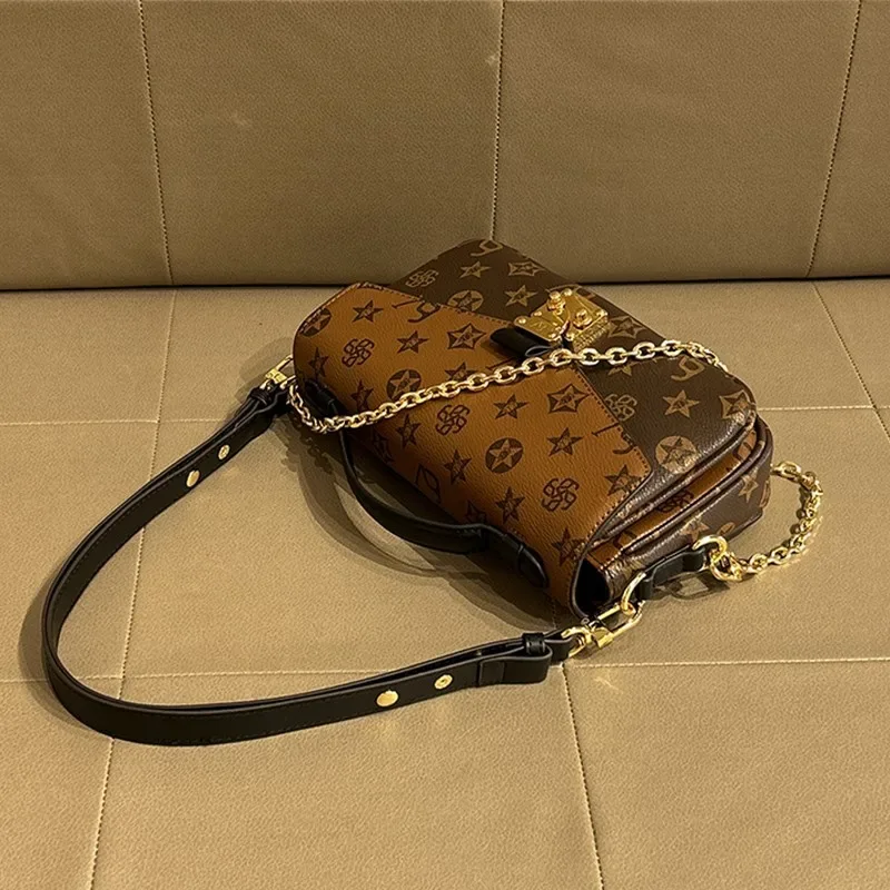 Light luxury brand women's handbag 2024 new autumn and winter high-end fashion designer mailman bag shoulder crossbody bag