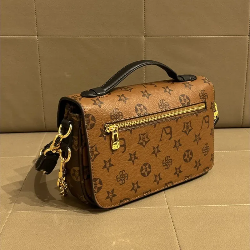 Light luxury brand women's handbag 2024 new autumn and winter high-end fashion designer mailman bag shoulder crossbody bag