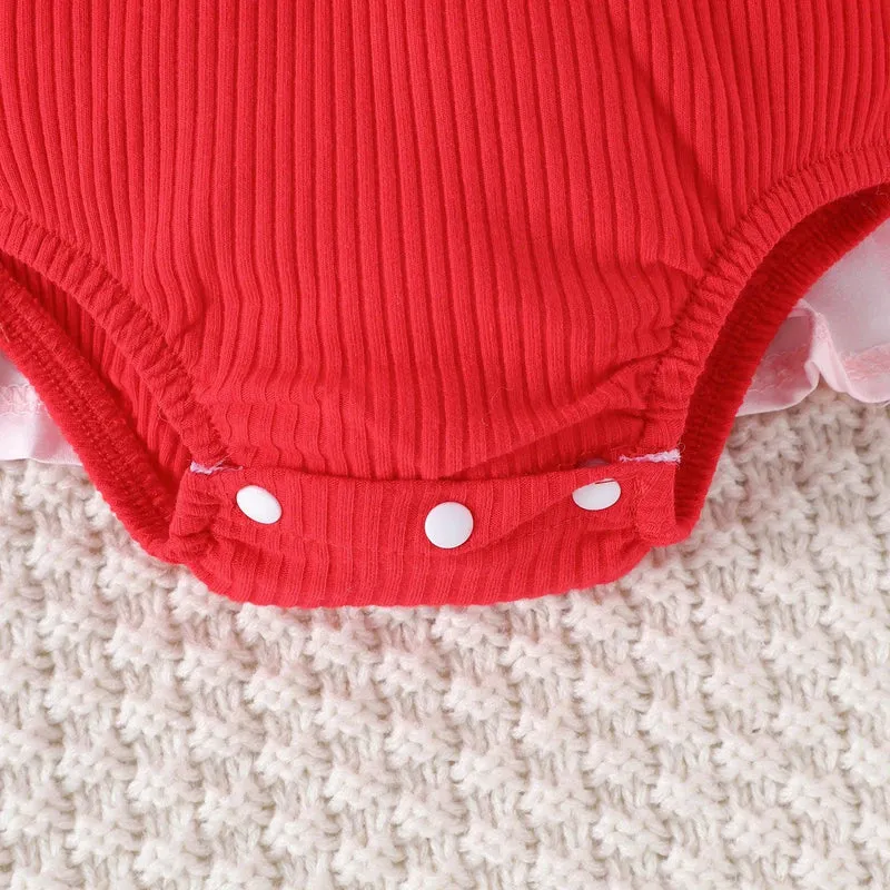 2PCS Spring And Autumn New Style For Girls 0-1 Years Old Sweet And Comfortable Pit Strip Long-Sleeved False Straps Hat Dress