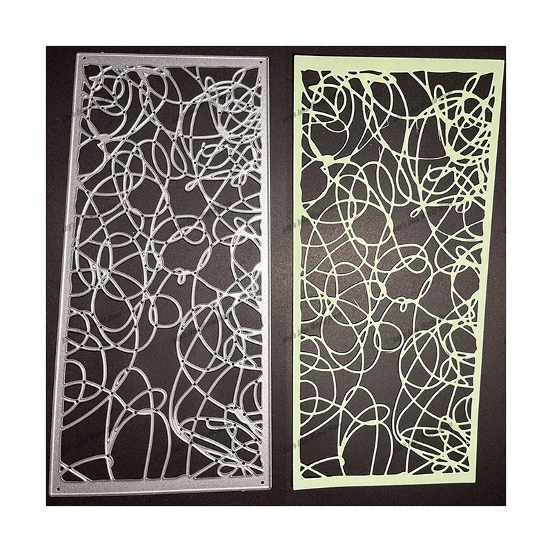 New Arrival Autumn Leaf Trees Background Metal Cutting Dies for 2025 DIY Scrapbooking Winter Frame Card Making Note Stencils