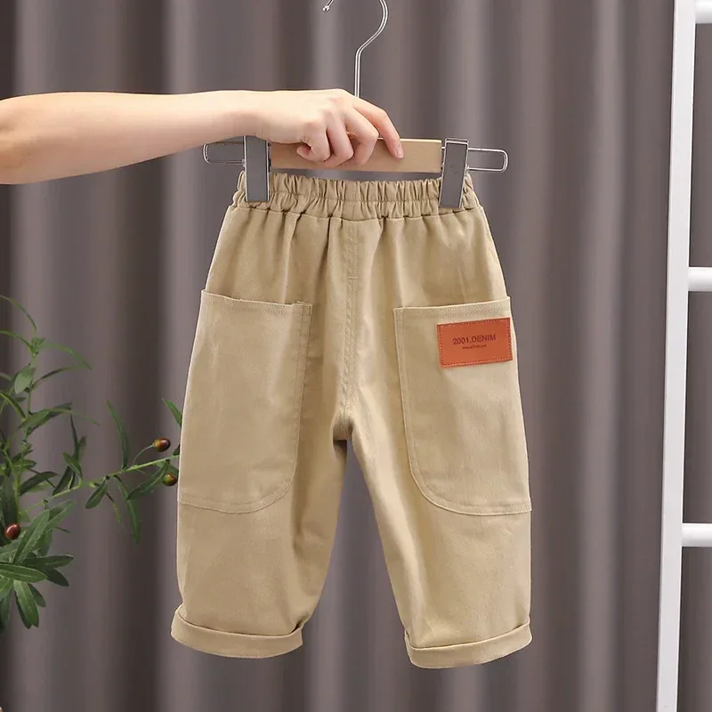 New Spring Autumn Baby Girls Clothes Children Boys Fashion Solid Pants Toddler Casual Costume Infant Trousers Kids Sportswear