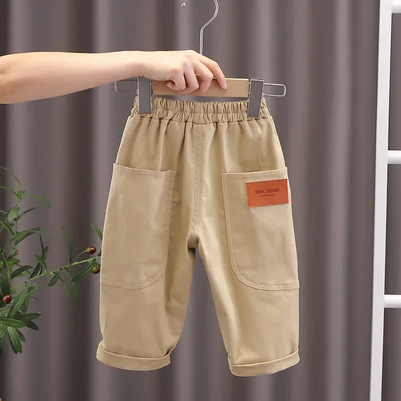 New Spring Autumn Baby Girls Clothes Children Boys Fashion Solid Pants Toddler Casual Costume Infant Trousers Kids Sportswear