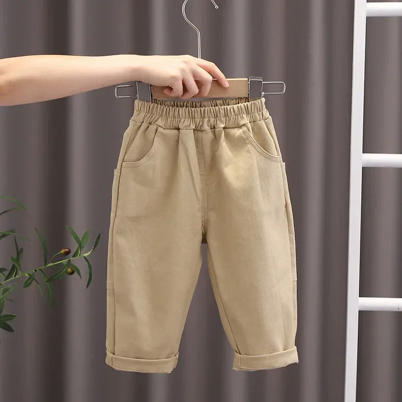 New Spring Autumn Baby Girls Clothes Children Boys Fashion Solid Pants Toddler Casual Costume Infant Trousers Kids Sportswear
