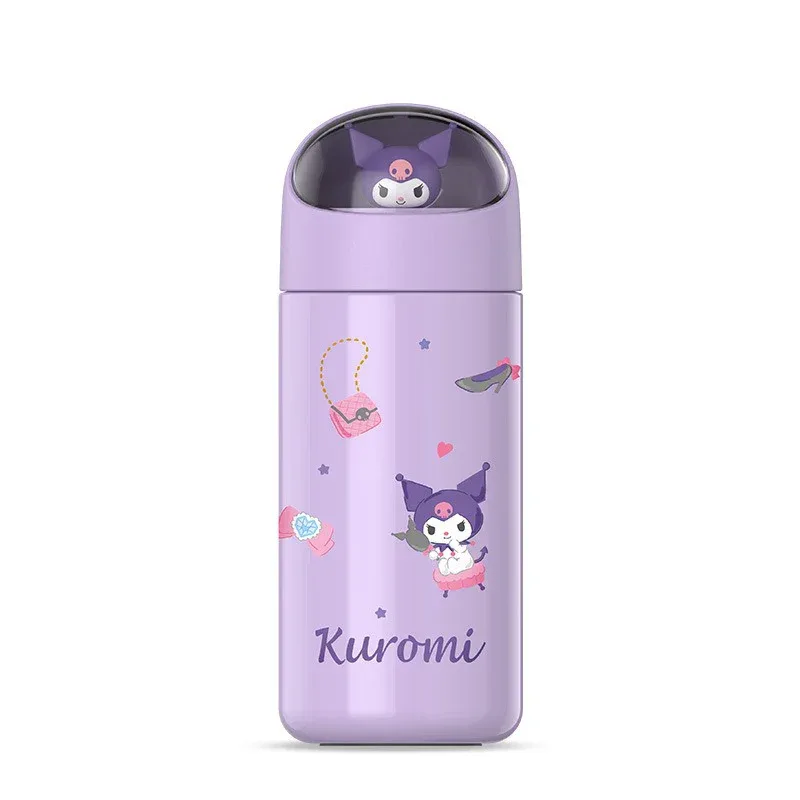 350MLStainless Steel Thermos Cups Student Kids Anime Cartoon Vacuum Flask Cute kitten/Dog/Bear Insulated Water Bottles Tumbler