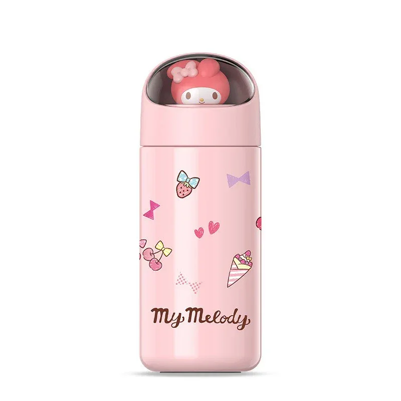 350MLStainless Steel Thermos Cups Student Kids Anime Cartoon Vacuum Flask Cute kitten/Dog/Bear Insulated Water Bottles Tumbler