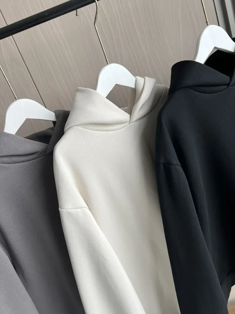 2024 Autumn/Winter new TRAF women's multi-color selection classic simple all-in-one hooded loose long-sleeved hoodie sweatpants