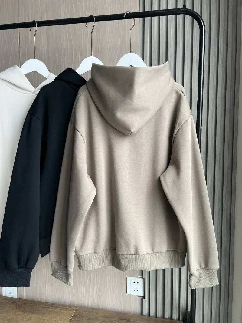 2024 Autumn/Winter new TRAF women's multi-color selection classic simple all-in-one hooded loose long-sleeved hoodie sweatpants