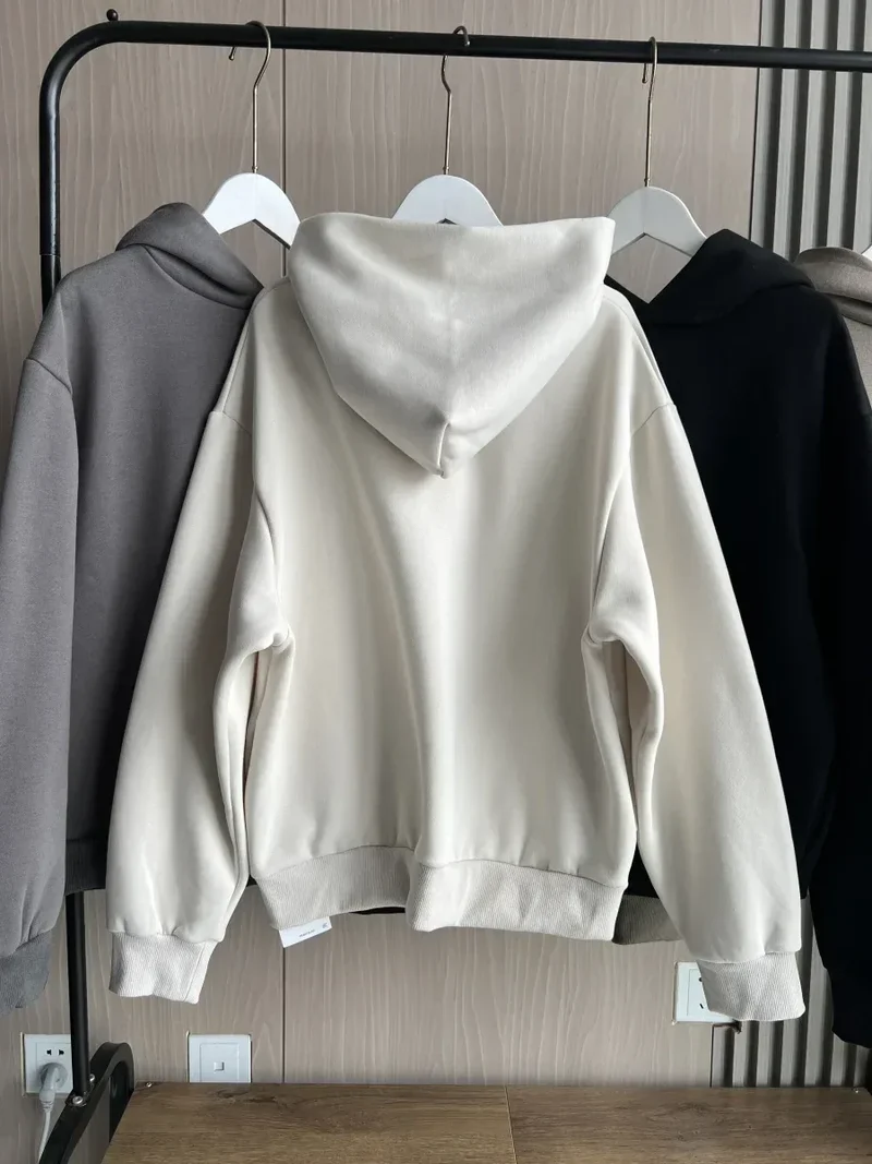 2024 Autumn/Winter new TRAF women's multi-color selection classic simple all-in-one hooded loose long-sleeved hoodie sweatpants