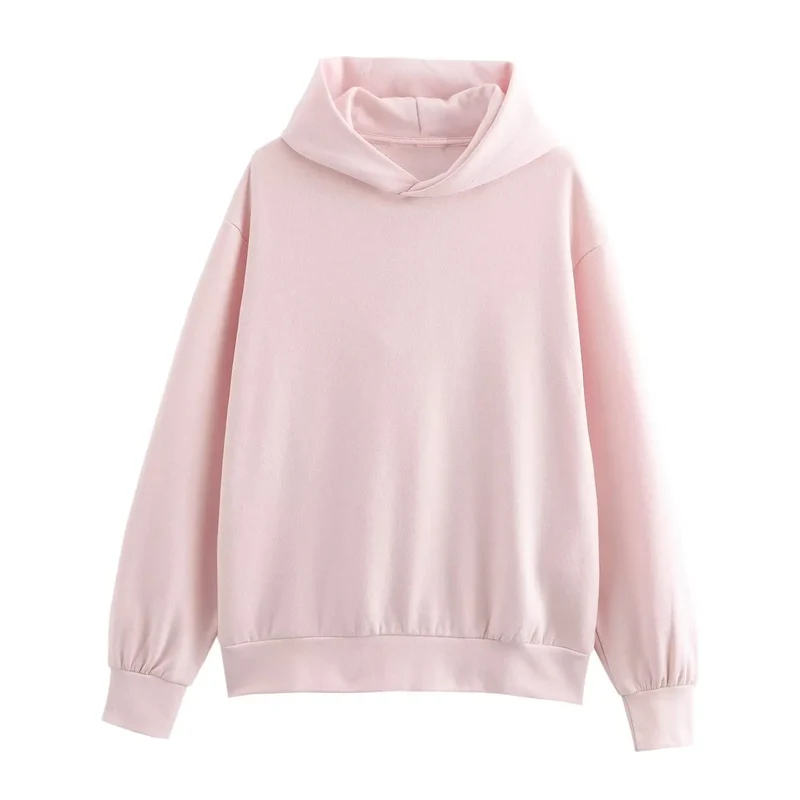 2024 Autumn/Winter new TRAF women's multi-color selection classic simple all-in-one hooded loose long-sleeved hoodie sweatpants