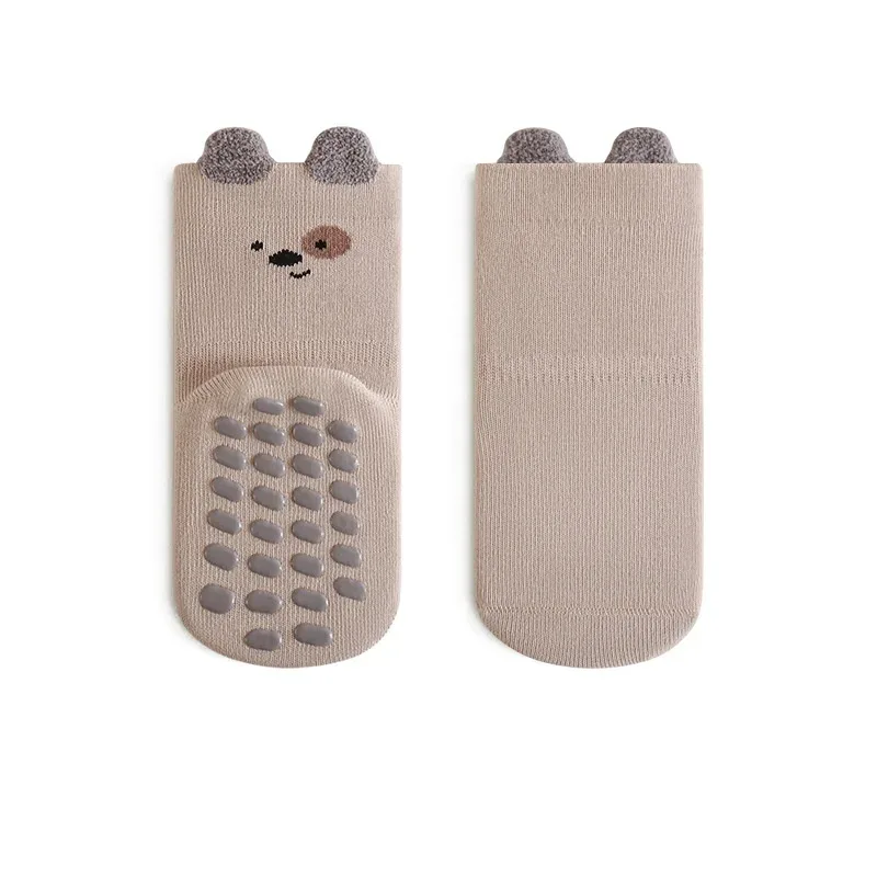 Children's Socks For Girls Boys Cotton Fashion Autumn Winter Kids Boy Girl Sock Cute Soft Baby Toddler Home Sock Anti Slip 3-5Y