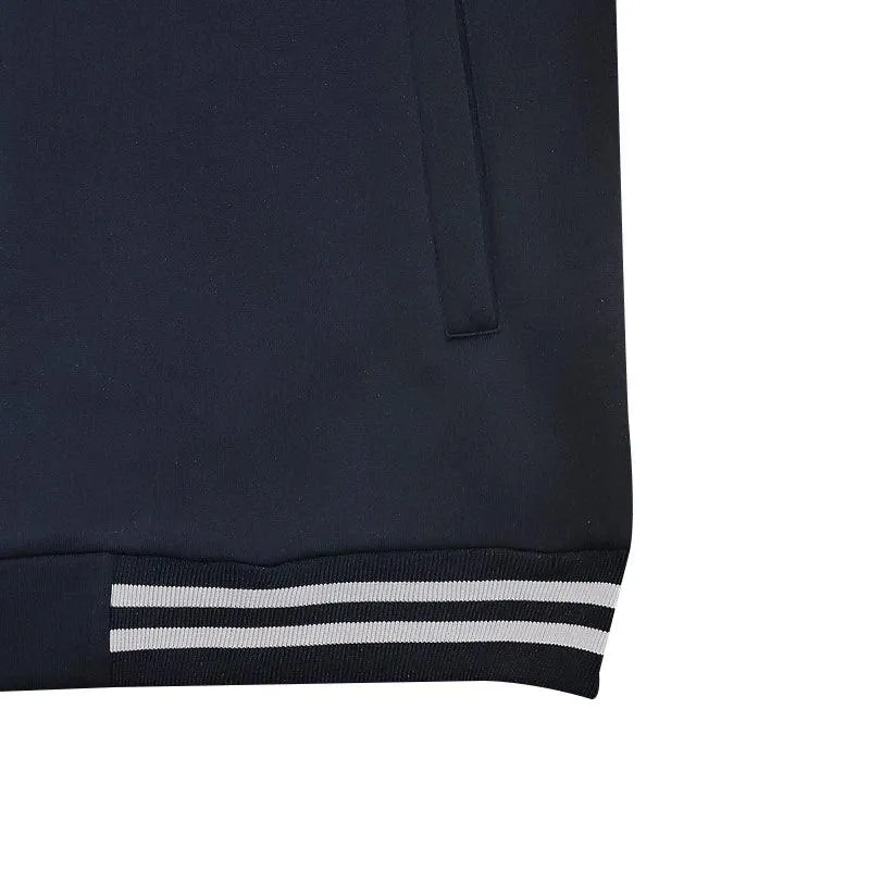 Men's Baseball Jacket with Stand-up Collar Button, Flight Jacket Monochromatic Loose, Casual, American Sports, Autumn and Winter