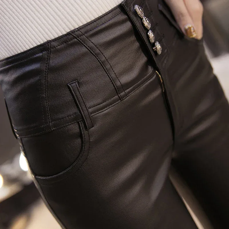 Customizable Black Elastic Slim Trousers Suit Pants PUK49164916