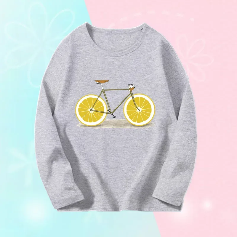 Toddlers Autumn T-shirts For Girl Long Sleeve Cute Tee Shirts Biggirl Casual T-shirts Little Girl Cotton Spring T-shirts