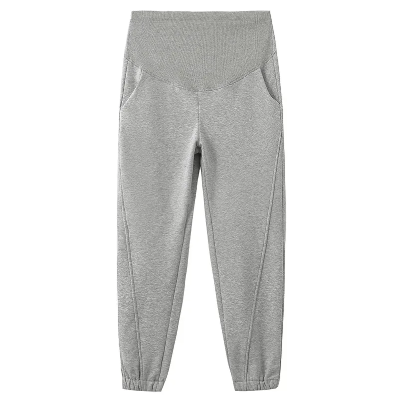 Autumn Sports Casual Cotton Maternity Pants Loose Straight Jogger Trousers Clothes for Pregnant Women Pregnancy
