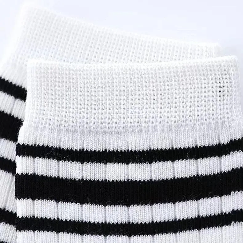 5 Pairs Autumn Fashion Boys Sock for Kids Cute Baby Girl Happy Funny Boat Long Socks White Spring Children's Clothes