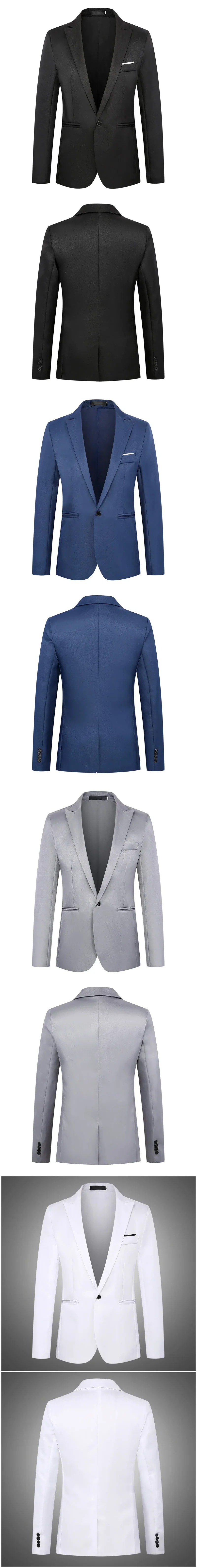 Men's Casual Business Trendy Suit Jacket Autumn Light Luxurious Slim Non-ironing Anti-wrinkle Solid Color Versatile Suit