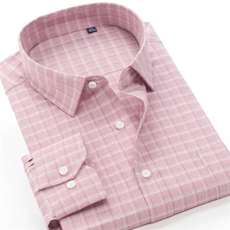 6XL 7XL 8XL 9XL 10XL Elegant Classic Youth Men's Business Casual Striped Long Sleeve Shirt Autumn Brand big Size Loose Shirt
