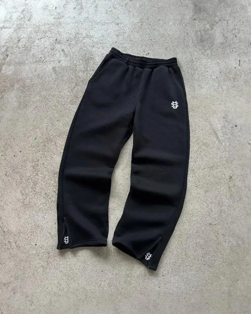 Man Y2k Pants Joggers Men Streetwear Embroidered Pink Long Sweatpants Cargo Clothing Casual Police Trousers American Harajuku