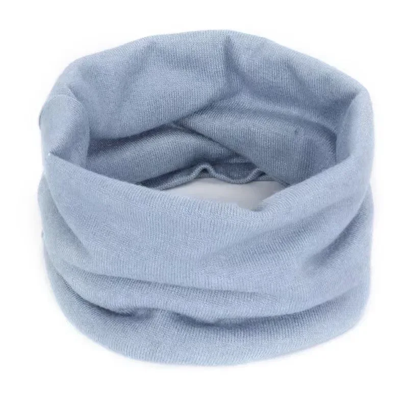 New Cashmere Winter Scarf for Baby Boys Girls Kids Knitted Scarves Unisex Elastic Mufflers Children Autumn Crochet Baby Scarf