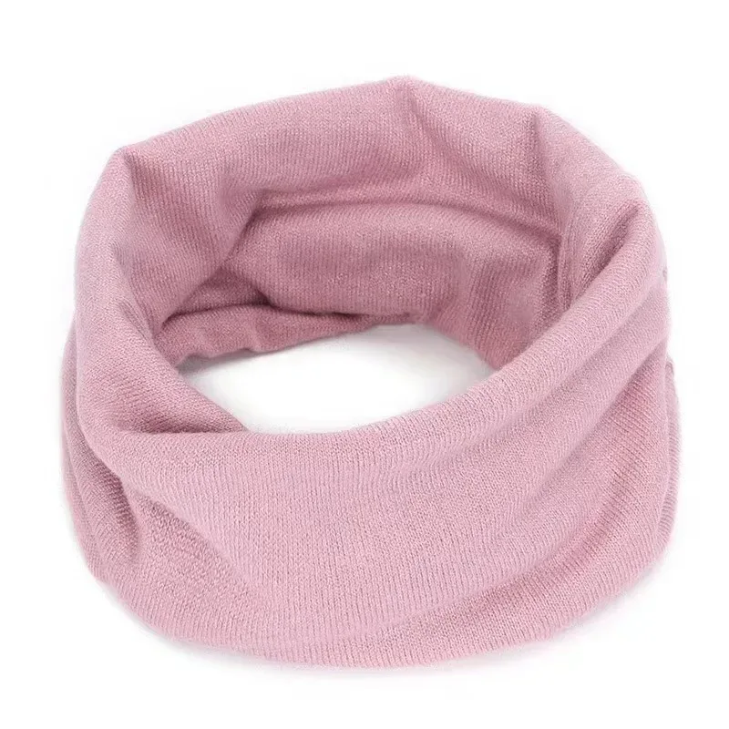 New Cashmere Winter Scarf for Baby Boys Girls Kids Knitted Scarves Unisex Elastic Mufflers Children Autumn Crochet Baby Scarf