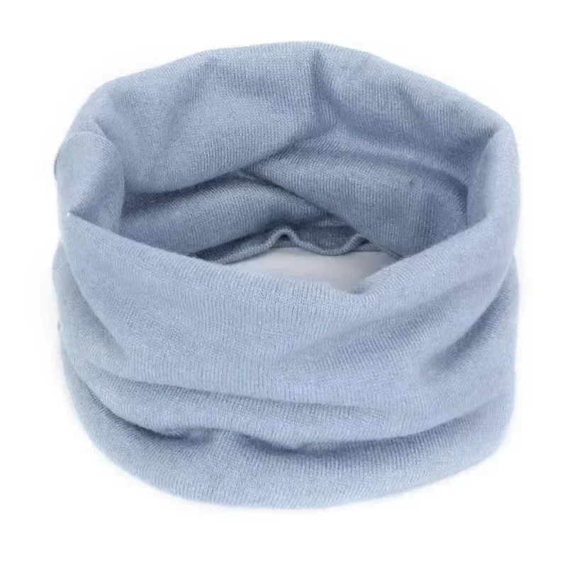 New Cashmere Winter Scarf for Baby Boys Girls Kids Knitted Scarves Unisex Elastic Mufflers Children Autumn Crochet Baby Scarf
