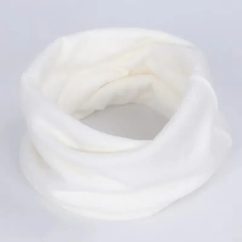 New Cashmere Winter Scarf for Baby Boys Girls Kids Knitted Scarves Unisex Elastic Mufflers Children Autumn Crochet Baby Scarf