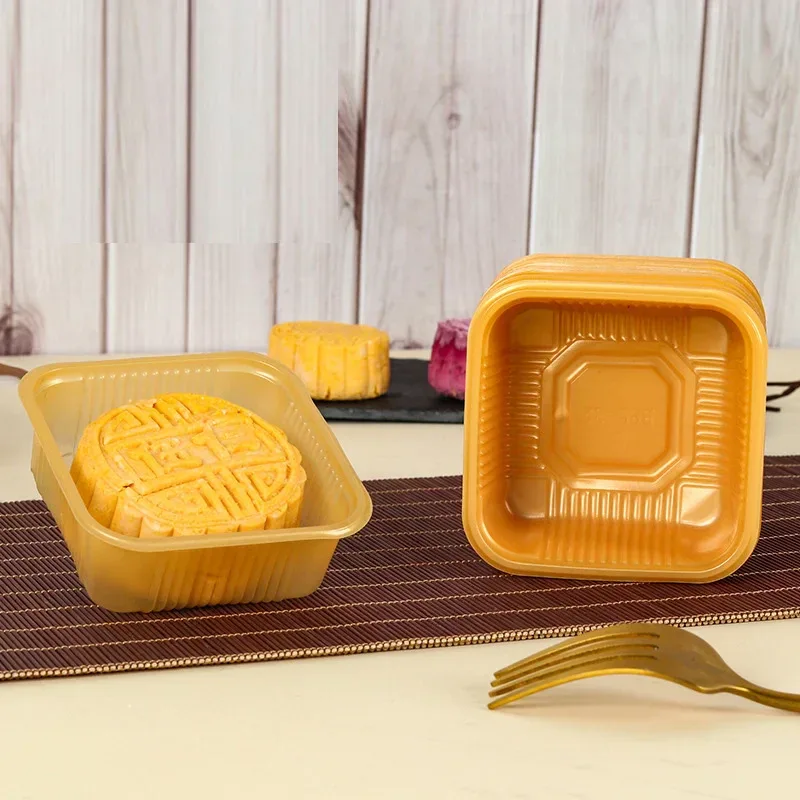 100Pcs Mooncake Wrapping Bag Machine Seal Plastic Bags For Egg Yolk Cookie Packaging Mid-Autumn Festival Party Decor Supplies