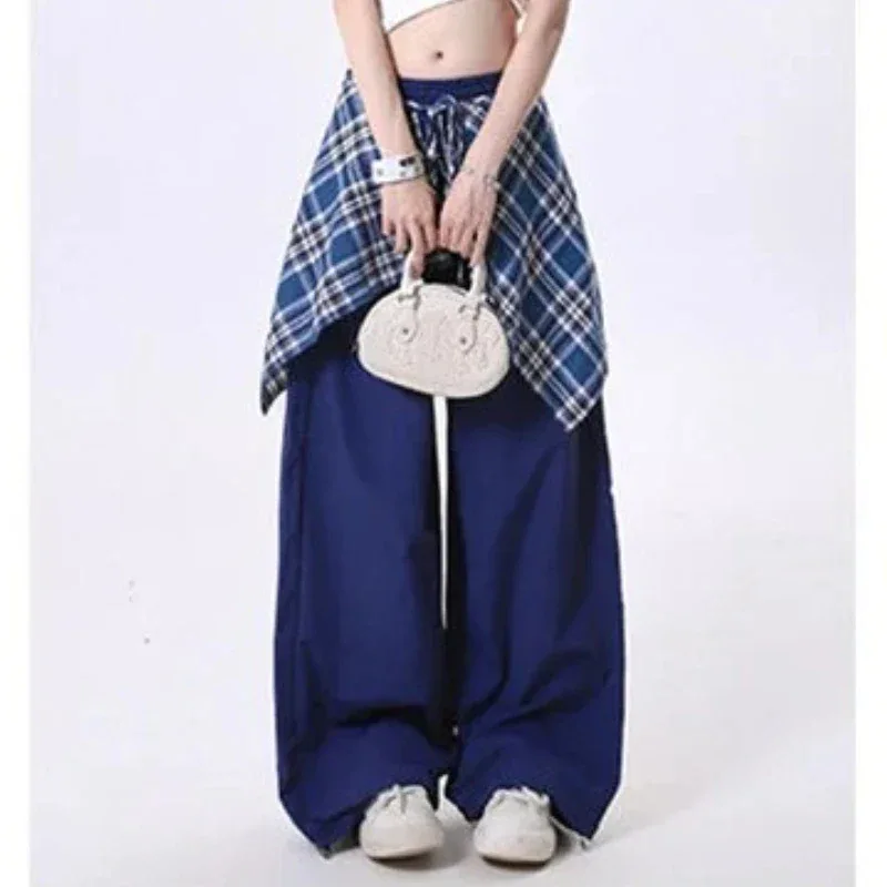 2025 Harajuku Fashion Hip-pop Sweatpants Women Y2K Gothic Sweet Long Wide Leg Pants Korea Chic High Waist Loose Dance Trousers