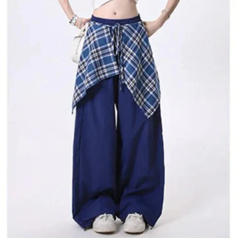 2025 Harajuku Fashion Hip-pop Sweatpants Women Y2K Gothic Sweet Long Wide Leg Pants Korea Chic High Waist Loose Dance Trousers
