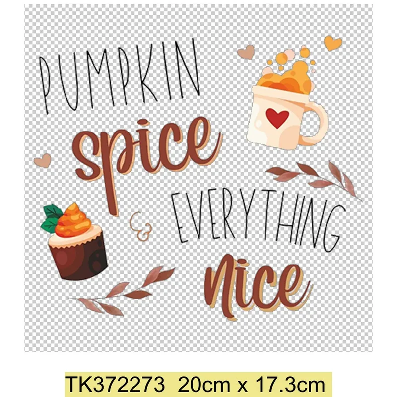 Retro Printing Thanksgiving Iron on Transfers Patches Pumpkin Autumn Heat Transfer Stickers for Clothes Heat Transfers Patches