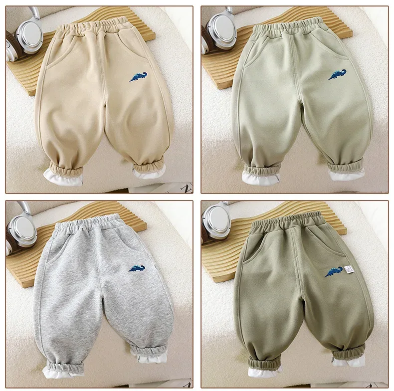 Baby Girls Boys Pants Pocket Long Trousers For Kids Toddler Infant Cartoon Pant Spring Autumn Children's Casual Sports Clothing