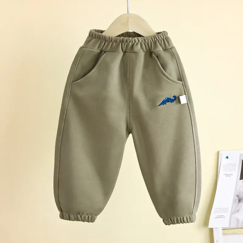Baby Girls Boys Pants Pocket Long Trousers For Kids Toddler Infant Cartoon Pant Spring Autumn Children's Casual Sports Clothing