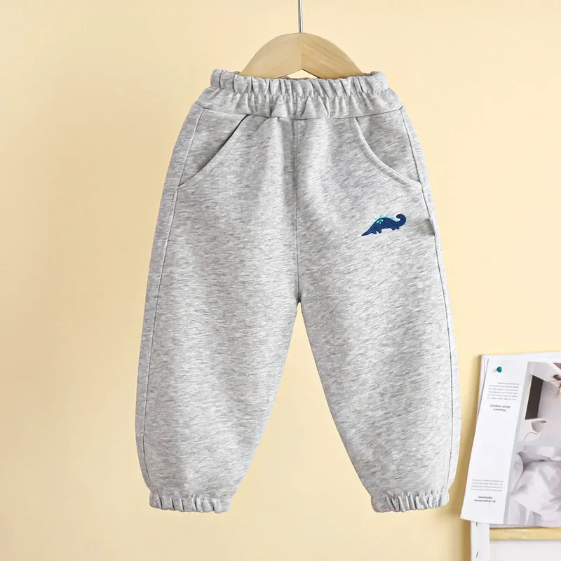 Baby Girls Boys Pants Pocket Long Trousers For Kids Toddler Infant Cartoon Pant Spring Autumn Children's Casual Sports Clothing