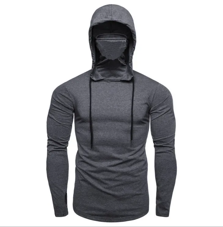 New Embroidery Turtleneck Sweatshirt For Men Japanese Ninja Hoodies Autumn Hip Hop Fleece Pocket Streetwear Oversized Y2K Hoody