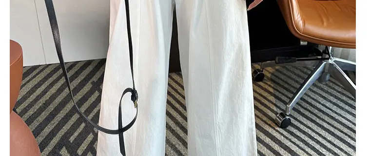 Summer Pregnant Woman Washed Cotton Trousers High Waist Ankle-length Plus Size Maternity Casual Pants Wide Legs Pregnancy Pants