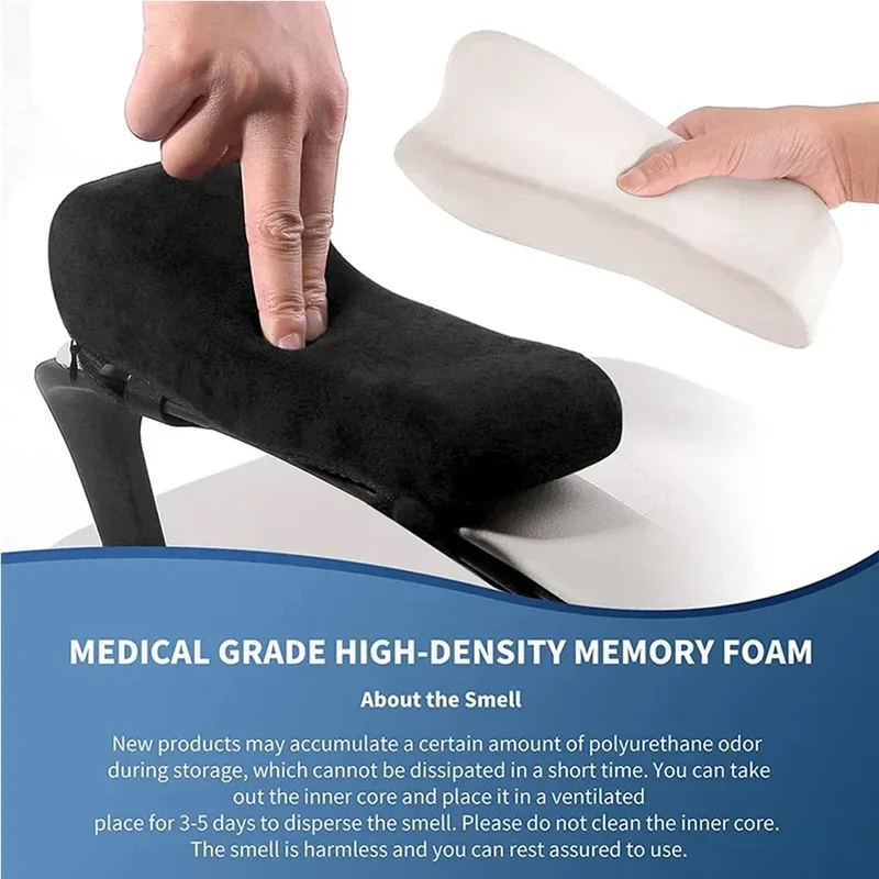 Office Chair Arm Pads with Cooling Gel,Memory Foam Armrest Pads for Gaming Chair Arm Rest Covers for Desk Chair Armrest Cushions