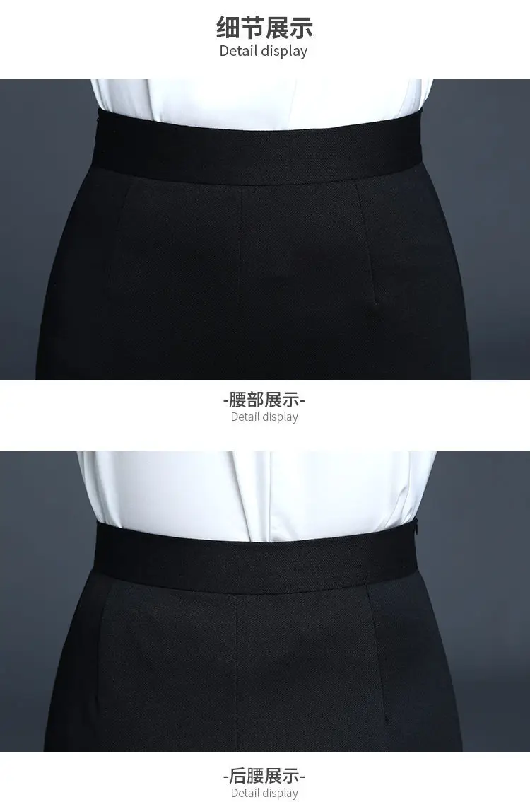 New Mermaid Hem Skirt Women Spring Autumn Mid Length High End Fashion Split Wrap Skirt