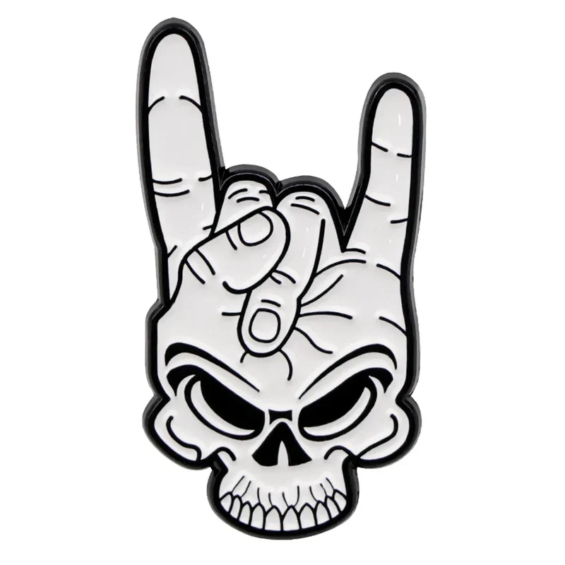 Skeleton Enamel Pin Punk Brooch Pines Lapel Pins Badge on Backpack Clothing Accessories Gothic Jewelry Halloween Gifts