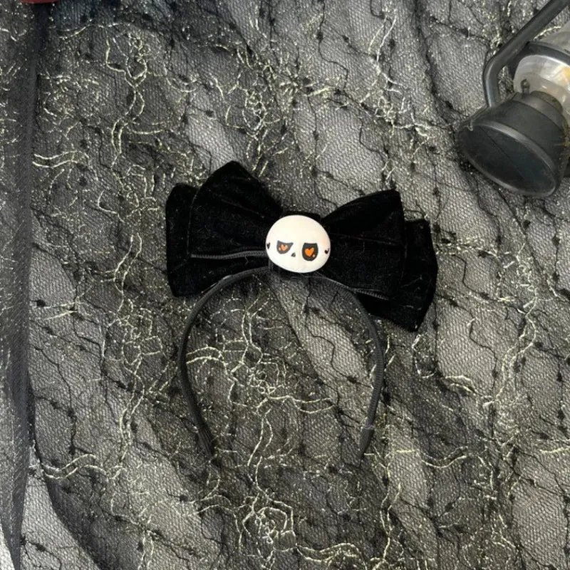 Halloween Themed For Labubu Headwear Halloween Ghost Skull Funny Headwear Mini Doll DIY Head Inserted Hair Hoop Accessory
