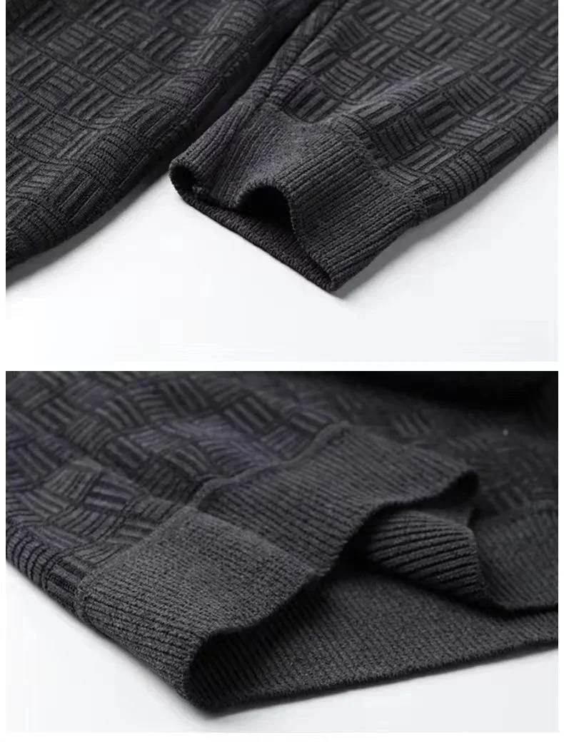 Men's 100% pure Mink Cashmere Sweater O-Neck Pullovers Knit Large Size Mink Sweater Winter Male Tops Long Sleeve Jumpers 4XL