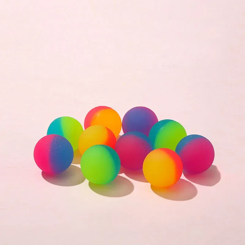10Pcs 25mm Outdoor Bounce Ball Game Toys for Kids Birthday Party Favors Giveaway Pinata Filler Halloween Carnival Party Gift