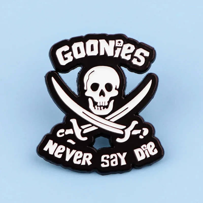 Punk Skeleton Enamel Pin Quotes Brooch Pines Lapel Pins Badge on Backpack Clothing Accessories Gothic Jewelry Halloween Gift