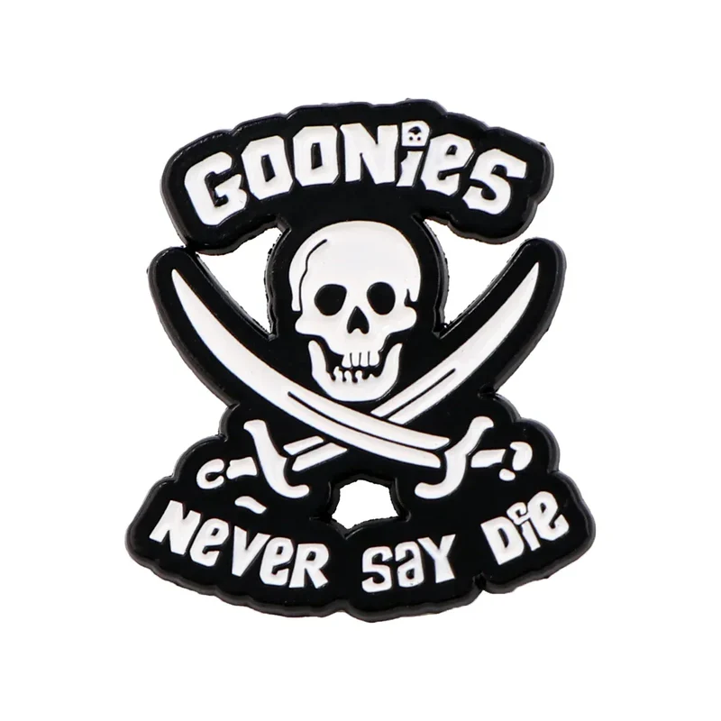 Punk Skeleton Enamel Pin Quotes Brooch Pines Lapel Pins Badge on Backpack Clothing Accessories Gothic Jewelry Halloween Gift